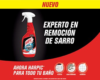 HARPIC BAÑOS SARRO Y MANCHAS DIFÍCILES