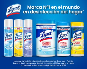 Lysol desinfecta para proteger.