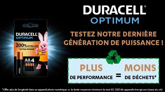 Découvrez Duracell Optimum !