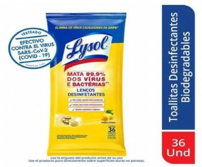 image-LYSOL TOALLITAS DESINFECTANTES CÍTRICO 