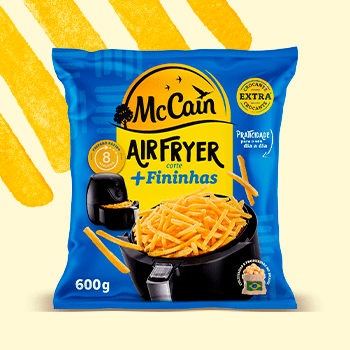 image-Prove as crocantes e irresistíveis batatas Airfryer Crinkle McCain!