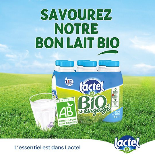 image-Lactel, engagé dans le bio depuis plus de 25 ans !