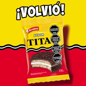 image-Después de 3 años volvió el tan esperado y amado alfajor Tita pedido por nuestros consumidores.