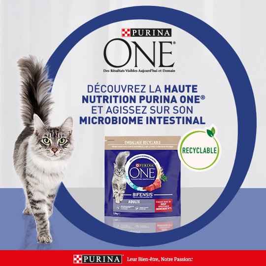 image-Découvrez la Haute Nutrition Purina One® et agissez sur son microbiome intestinal