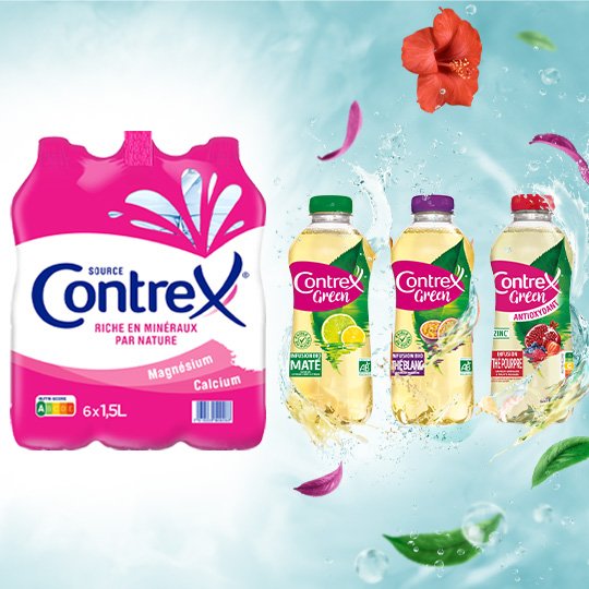 image-Contrex Nature et Contrex Green avec 3 parfums