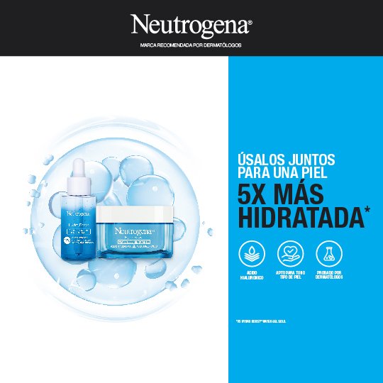 image-Combina Neutrogena Hydro Boost: Serum Concentrado + Water Gel y obtendrás 5 veces más hidratación.