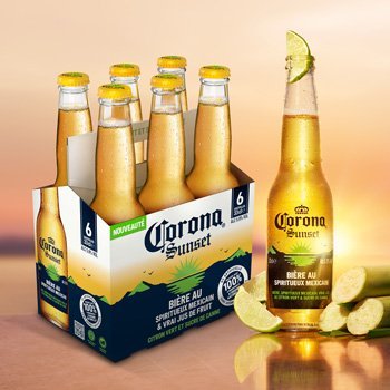 image-Corona Sunset, la bière au spiritueux mexicain.
