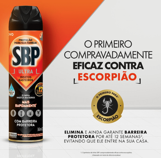 image-Primeiro da linha SBP comprovadamente eficaz contra escorpião.