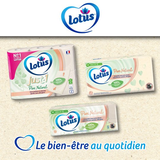 image-Lotus PureNatural : les produits non-blanchis